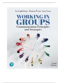 TEST BANK FOR Working in Groups&colon; Communication Principles and Strategies 8th Edition by Isa N&period; Engleberg ISBN&colon; 9780138276034 COMPLETE GUIDE ALL CHAPTERS COVERED 100&percnt; VERIFIED A&plus; GRADE ASSURED&excl;&excl;&excl;&excl;&excl;NEW LATEST UPDATE&excl;&excl;&excl;&excl;