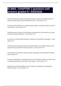 IS 3003 - CHAPTER 1 questions well answers graded A&plus; 2025&sol;2026
