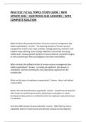 WGU D351 V2 ALL TOPICS STUDY GUIDE &vert; NEW UPDATE 2026 &vert; QUESTIONS AND ANSWERS &vert; WITH COMPLETE SOLUTION
