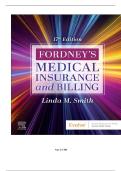 TEST BANK FOR Fordney's Medical Insurance and Billing 17th Edition by Linda M&period; Smith ISBN&colon; 978-0443108785 COMPLETE GUIDE ALL CHAPTERS COVERED 100&percnt; VERIFIED A&plus; GRADE ASSURED&excl;&excl;&excl;&excl;&excl;NEW LATEST UPDATE&excl;&excl;&excl;&excl;&excl;