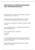 ESRM 304 FINAL &vert; 187 QUESTIONS AND ANSWERS &vert; 2026 &vert; WITH COMPLETE SOLUTION&excl;&excl;