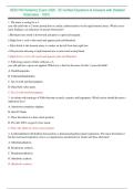 HESI RN Pediatrics Exam 2025 &ndash; 55 Verified Questions & Answers with Detailed Rationales