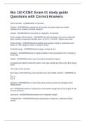 Bio 110 CCBC Exam &num;1 study guide Questions with Correct Answers