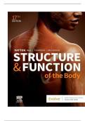TEST BANK FOR Structure & Function of the Body 17th edition by Kevin T&period; Patton&comma; Frank B&period; Bell&comma; Terry Thompson&comma; and Peggie L&period; Williamson ISBN&colon;978-0323871730 COMPLETE GUIDE ALL CHAPTERS COVERED 100&percnt; VERIFIED A&plus; GRADE ASSURED&excl;&excl;&excl;&excl;NEW LATEST UPDATE&excl;&excl;&excl;&excl;&excl;