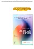 Introduction to Critical Care Nursing &lpar;8th Edition&rpar; &ndash; Mary Lou Sole&comma; Deborah Goldenberg Klein & Marthe J&period; Moseley &vert; Complete Test Bank All Chapters