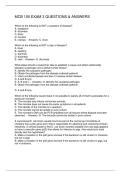 MCB 100 EXAM 3 QUESTIONS & ANSWERS