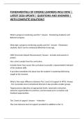 FUNDAMENTALS OF DIVERSE LEARNERS-WGU D096 &vert; LATEST 2026 UPDATE &vert; QUESTIONS AND ANSWERS &vert; WITH COMPLETE SOLUTION&excl;&excl;