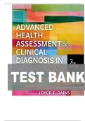 TEST BANK FOR Advanced Health Assessment & Clinical Diagnosis in Primary Care 7th edition by Joyce E Dains&comma; Linda Ciofu Baumann&comma; Pamela Scheibel ISBN&colon;978-0323832069 COMPLETE GUIDE 100&percnt; VERIFIED A&plus; GRADE ASSURED&excl;&excl;&excl;&excl;&excl;NEW LATEST UPDATE&excl;&excl;&excl;&excl;&excl;