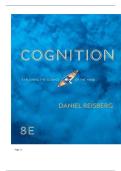 TEST BANK FOR Cognition&colon; Exploring the Science of the Mind Eighth Edition by Daniel Reisberg ISBN&colon; 9780393877403 COMPLETE GUIDE ALL CHAPTERS COVERED 100&percnt; VERIFIED A&plus; GRADE ASSURED&excl;&excl;&excl;&excl;&excl;NEW LATEST UPDATE&excl;&excl;&excl;&excl;&excl;