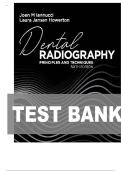 TEST BANK FOR Dental Radiography&colon; Principles and Techniques 6th Edition by Joen Iannucci&comma; Laura Jansen Howerton ISBN&colon; 978-0323695503 COMPLETE GUIDE WITH RATIONALES 100&percnt; VERIFIED A&plus; GRADE ASSURED&excl;&excl;&excl;&excl;NEW LATEST UPDATE&excl;&excl;&excl;&excl;