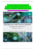 Management Information Systems&colon; Managing the Digital Firm&comma; 17th Edition &ndash; Kenneth Laudon & Jane Laudon &vert; Complete Test Bank with Verified Q&As &vert; A&plus; Graded