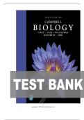 TEST BANK FOR Campbell Biology 12th Edition by Urry ISBN&colon; 978-0135188743 COMPLETE GUIDE ALL CHAPTERS COVERED 100&percnt; VERIFIED A&plus; GRADE ASSURED&excl;&excl;&excl;&excl;&excl;NEW LATEST UPDATE &excl;&excl;&excl;&excl;&excl;&excl;GUARANTEED PASS&excl;&excl;&excl;&excl;&excl;