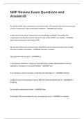 NRP Review Exam Questions and Answers