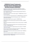 CIDESCO Facial Treatments  Practice Exam Questions And  Verified Answers 2026&sol;2027 
