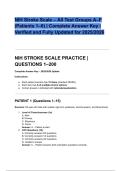  NIH Stroke Scale &ndash; All Test Groups A&ndash;F &lpar;Patients 1&ndash;6&rpar; &lowbar; Complete Answer Key &lowbar; Verified and Fully Updated for 2025&lowbar;2026&period;pdf