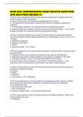 NURS 6015 COMPREHENSIVE EXAM UPDATED QUESTIONS AND SOLUTIONS GRADED A&plus;