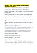 MISSOURI POST MAIN EXAM SET QUESTIONS AND SOLUTIONS GRADED A&plus;