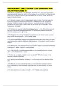 MISSOURI POST UPDATED 2026 EXAM QUESTIONS AND SOLUTIONS GRADED A&plus;