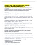 MISSOURI POST COMPREHENSIVE EXAM UPDATED QUESTIONS AND SOLUTIONS GRADED A&plus;