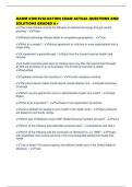 HADM 6100 EVALUATION EXAM ACTUAL QUESTIONS AND SOLUTIONS GRADED A&plus;