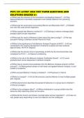 PSYC 331 LATEST 2026 TEST PAPER QUESTIONS AND SOLUTIONS GRADED A&plus;