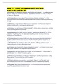 PSYC 331 LATEST 2026 EXAM QUESTIONS AND SOLUTIONS GRADED A&plus;