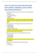 NCSF-CPT PRACTICE EXAM 100 QUESTIONS  WITH CORRECT ANSWERS&vert; LATEST UPDATE  2026 VERSION GRADED A&plus;  