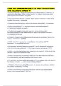 CHEM 1005 COMPREHENSIVE EXAM UPDATED QUESTIONS AND SOLUTIONS GRADED A&plus;