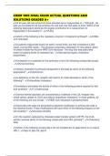 CHEM 1005 FINAL EXAM ACTUAL QUESTIONS AND SOLUTIONS GRADED A&plus;