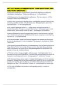 MFT NATIONAL COMPREHENSIVE EXAM QUESTIONS AND SOLUTIONS GRADED A&plus;