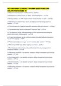 RCP 160 MAIN EXAMINATION SET QUESTIONS AND SOLUTIONS GRADED A&plus;