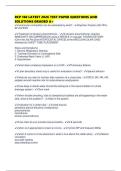 RCP 160 LATEST 2026 TEST PAPER QUESTIONS AND SOLUTIONS GRADED A&plus;