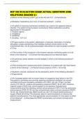 RCP 160 EVALUATION EXAM ACTUAL QUESTIONS AND SOLUTIONS GRADED A&plus;