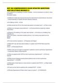 RCP 160 COMPREHENSIVE EXAM UPDATED QUESTIONS AND SOLUTIONS GRADED A&plus;