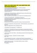NRSG 2350 CORE EXAM TEST 2026 QUESTIONS AND SOLUTIONS GRADED A&plus;