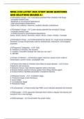 NRSG 2350 LATEST 2026 STUDY GUIDE QUESTIONS AND SOLUTIONS GRADED A&plus;