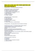 NRSG 2350 LATEST 2026 TEST PAPER QUESTIONS AND SOLUTIONS GRADED A&plus;