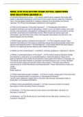 NRSG 2350 EVALUATION EXAM ACTUAL QUESTIONS AND SOLUTIONS GRADED A&plus;