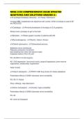 NRSG 2350 COMPREHENSIVE EXAM UPDATED QUESTIONS AND SOLUTIONS GRADED A&plus;