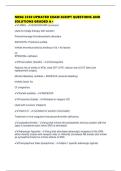 NRSG 2350 UPDATED EXAM SCRIPT QUESTIONS AND SOLUTIONS GRADED A&plus;