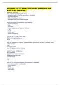 CNUR 203 LATEST 2026 STUDY GUIDE QUESTIONS AND SOLUTIONS GRADED A&plus;