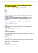 CNUR 203 LATEST 2026 TEST PAPER QUESTIONS AND SOLUTIONS GRADED A&plus;