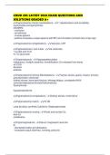 CNUR 203 LATEST 2026 EXAM QUESTIONS AND SOLUTIONS GRADED A&plus;
