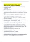 CNUR 203 COMPREHENSIVE EXAM UPDATED QUESTIONS AND SOLUTIONS GRADED A&plus;