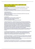 MN 553 FINAL EXAM ACTUAL QUESTIONS AND SOLUTIONS GRADED A&plus;