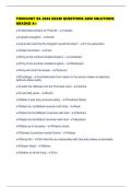 THEOLOGY 9A 2026 EXAM QUESTIONS AND SOLUTIONS GRADED A&plus;