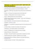 THEOLOGY 9A UPDATED EXAM SCRIPT QUESTIONS AND SOLUTIONS GRADED A&plus;