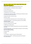 NSG 3107 LATEST 2026 STUDY GUIDE QUESTIONS AND SOLUTIONS GRADED A&plus;