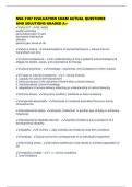 NSG 3107 EVALUATION EXAM ACTUAL QUESTIONS AND SOLUTIONS GRADED A&plus;