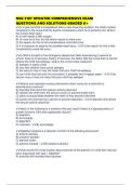 NSG 3107 UPDATED COMPREHENSIVE EXAM QUESTIONS AND SOLUTIONS GRADED A&plus;